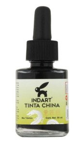 TINTA CHINA INDART FCO. 30ml NEGRO