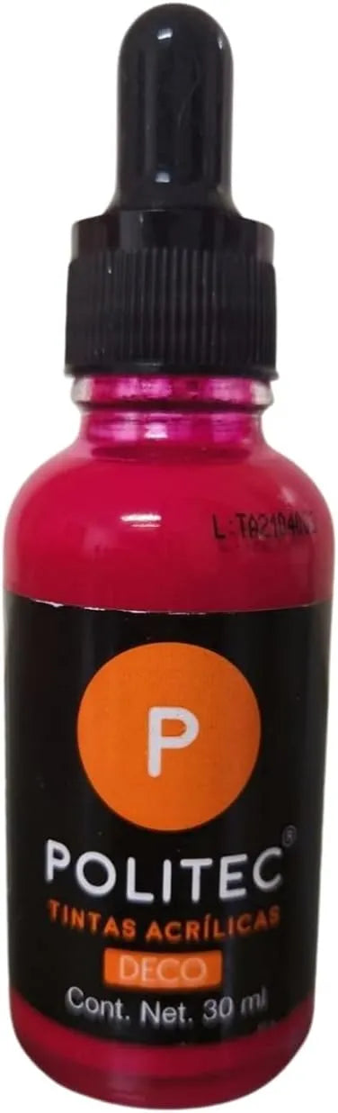 TINTA ACRILICA POLITEC 30ML 309 ROJO TOLUIDINA 29607