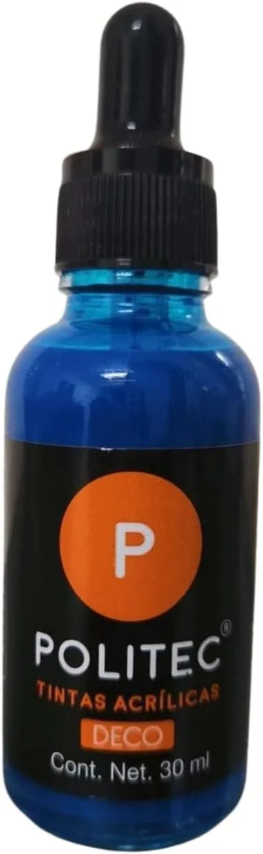 TINTA ACRILICA POLITEC 30ML 313 AZUL CELESTE 29611