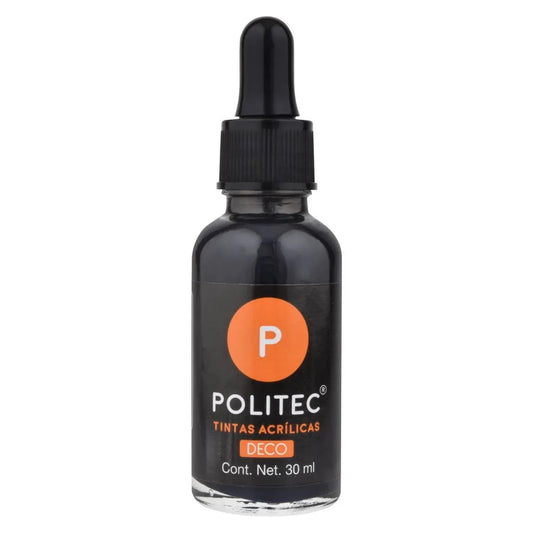 TINTA ACRILICA POLITEC 30ML 302 NEGRO INTENSO 29612