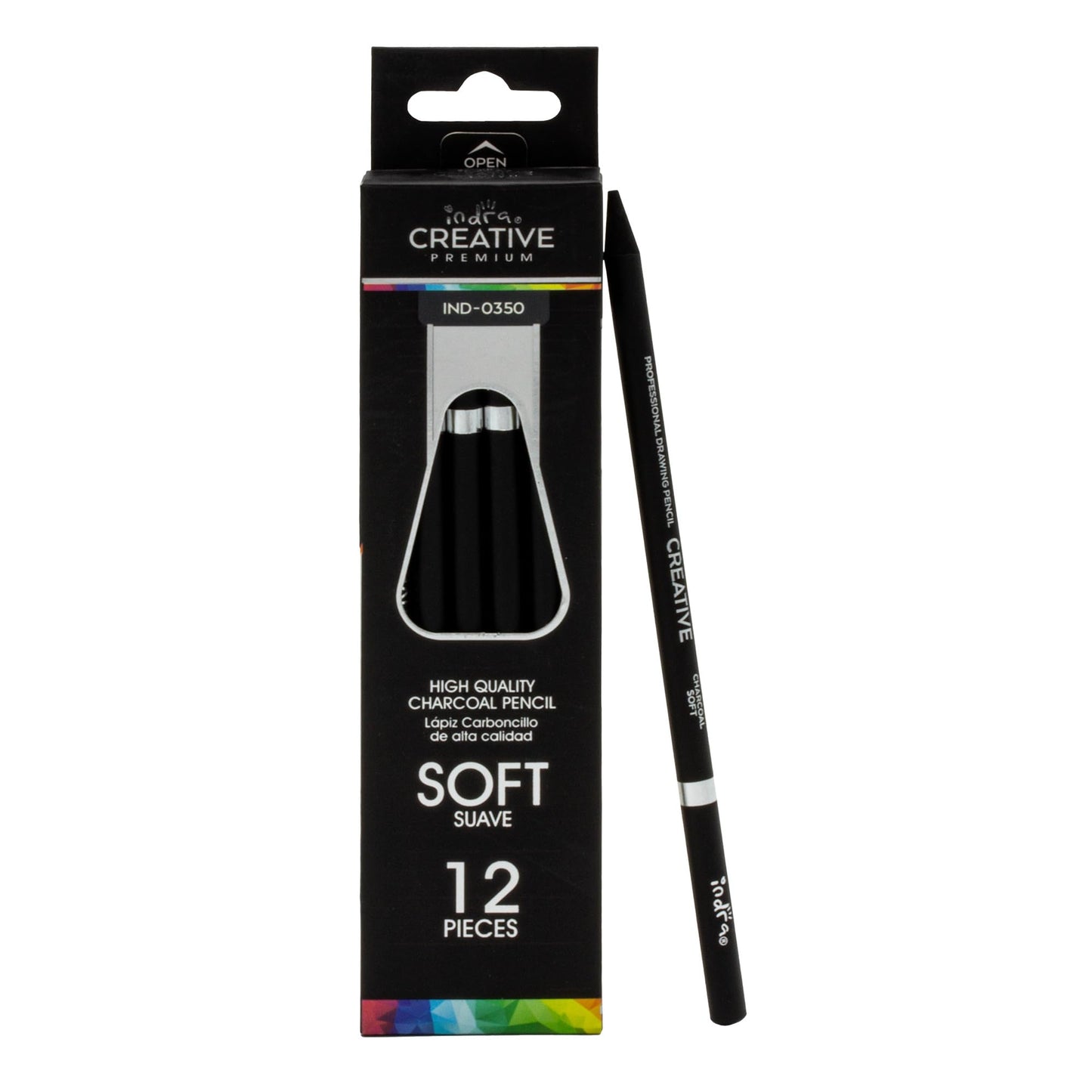 LAPIZ DE CARBONCILLO INDRA CREATIVE SUAVE IND- 0350