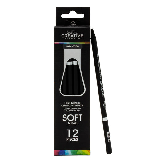 LAPIZ DE CARBONCILLO INDRA CREATIVE SUAVE IND- 0350