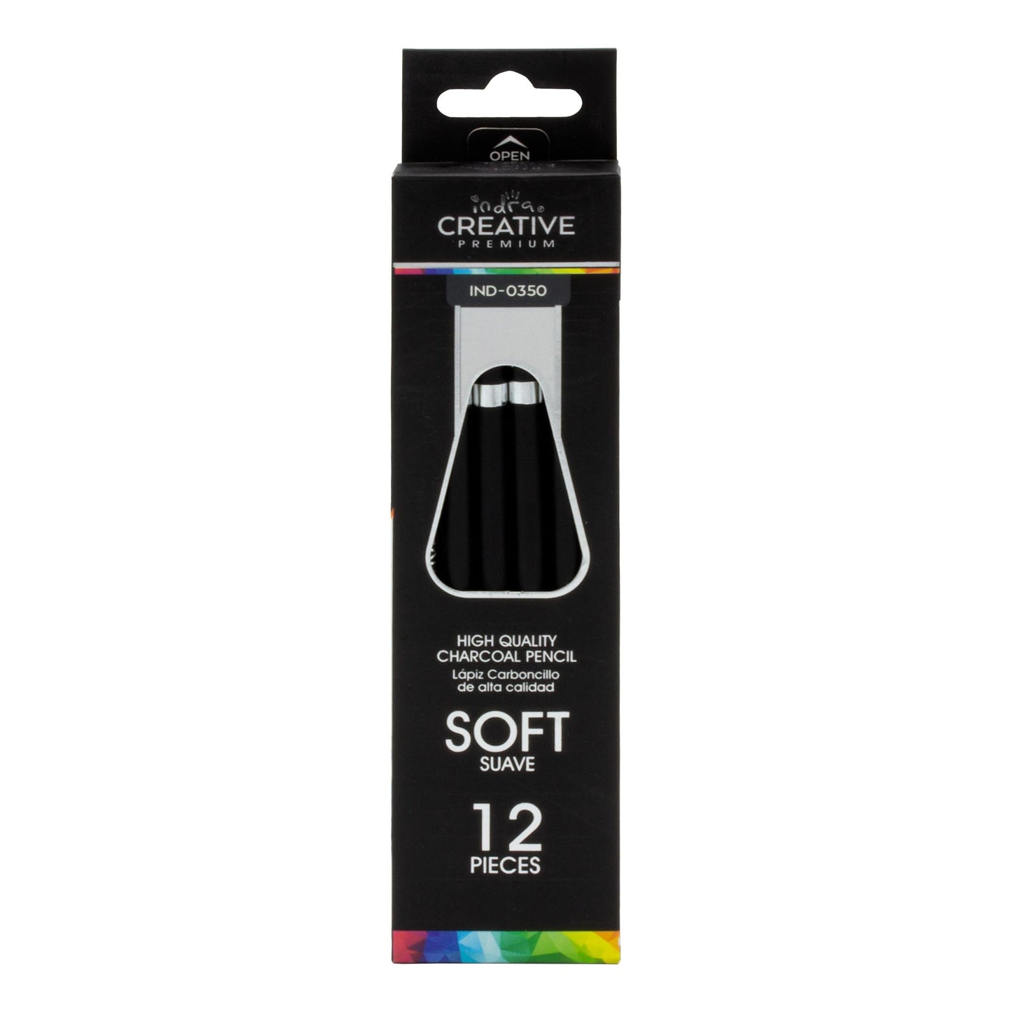 LAPIZ DE CARBONCILLO INDRA CREATIVE SUAVE IND- 0350