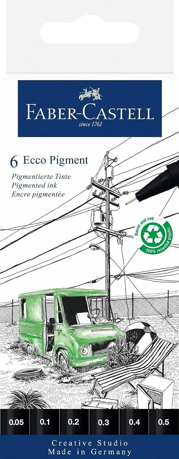 ESTILOGRAFO FC DESECHABLE ECCO PIGMENT X 6 (0.05-0.5MM) 266006
