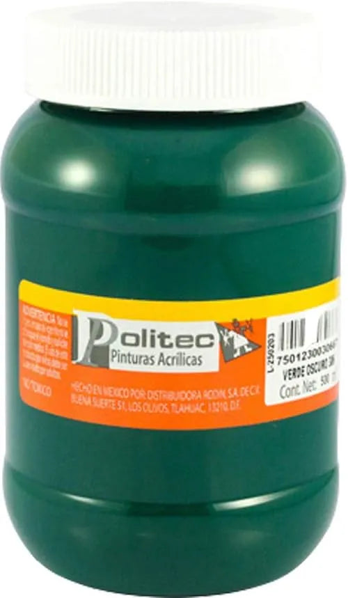 PINTURA POLITEC L-300 500ML 306 VERDE OSCURO 14138