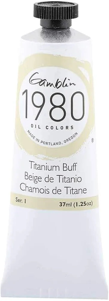Pintura al oleo Gamblin 1980 Titanium Buff 37ml
