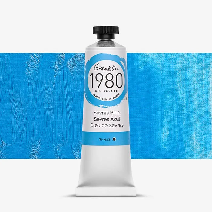 Pintura al oleo Gamblin 1980 Sevres Blue 37ml