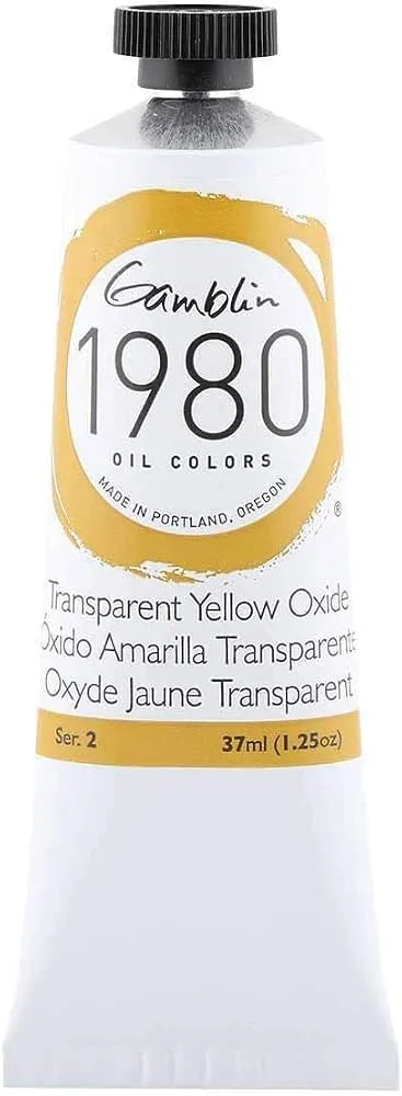 Pintura al oleo Gamblin 1980 Transparent Yellow Oxide 37ml