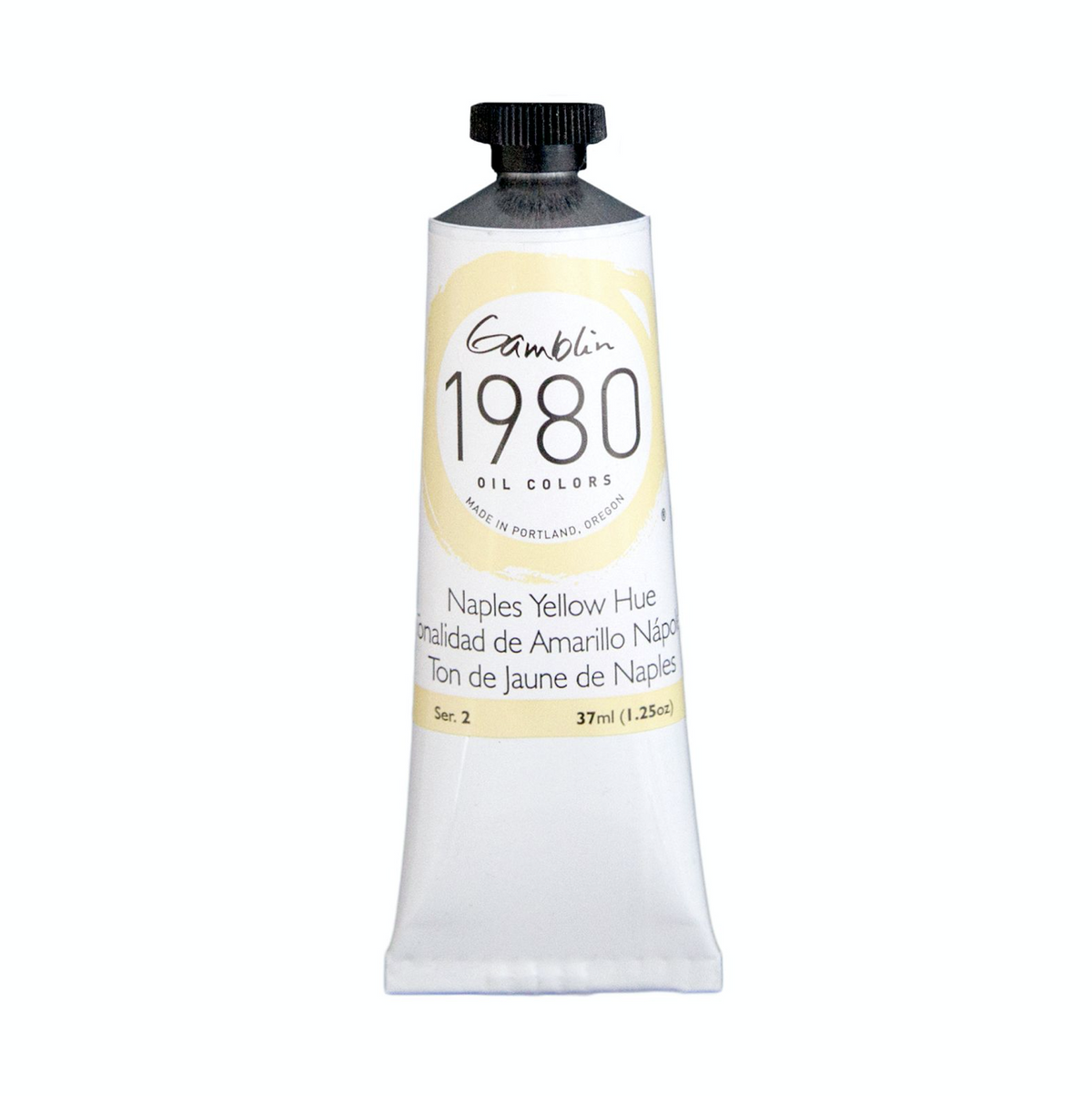 Pintura al oleo Gamblin 1980 Naples Yellow 37ml