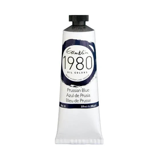 Pintura al oleo Gamblin 1980 Prussian Blue 37ml