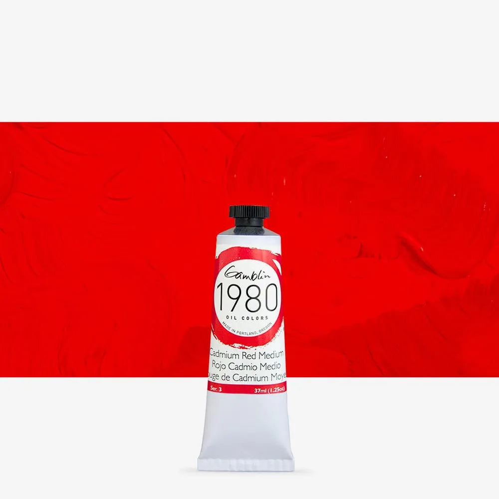 Pintura al oleo Gamblin 1980 Cadmium Red Medium 37ml