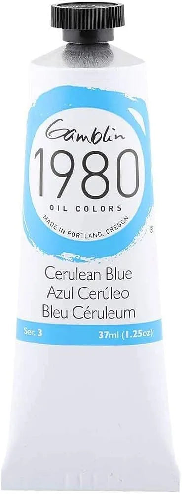 Pintura al oleo Gamblin 1980 Cerulean Blue 37ml