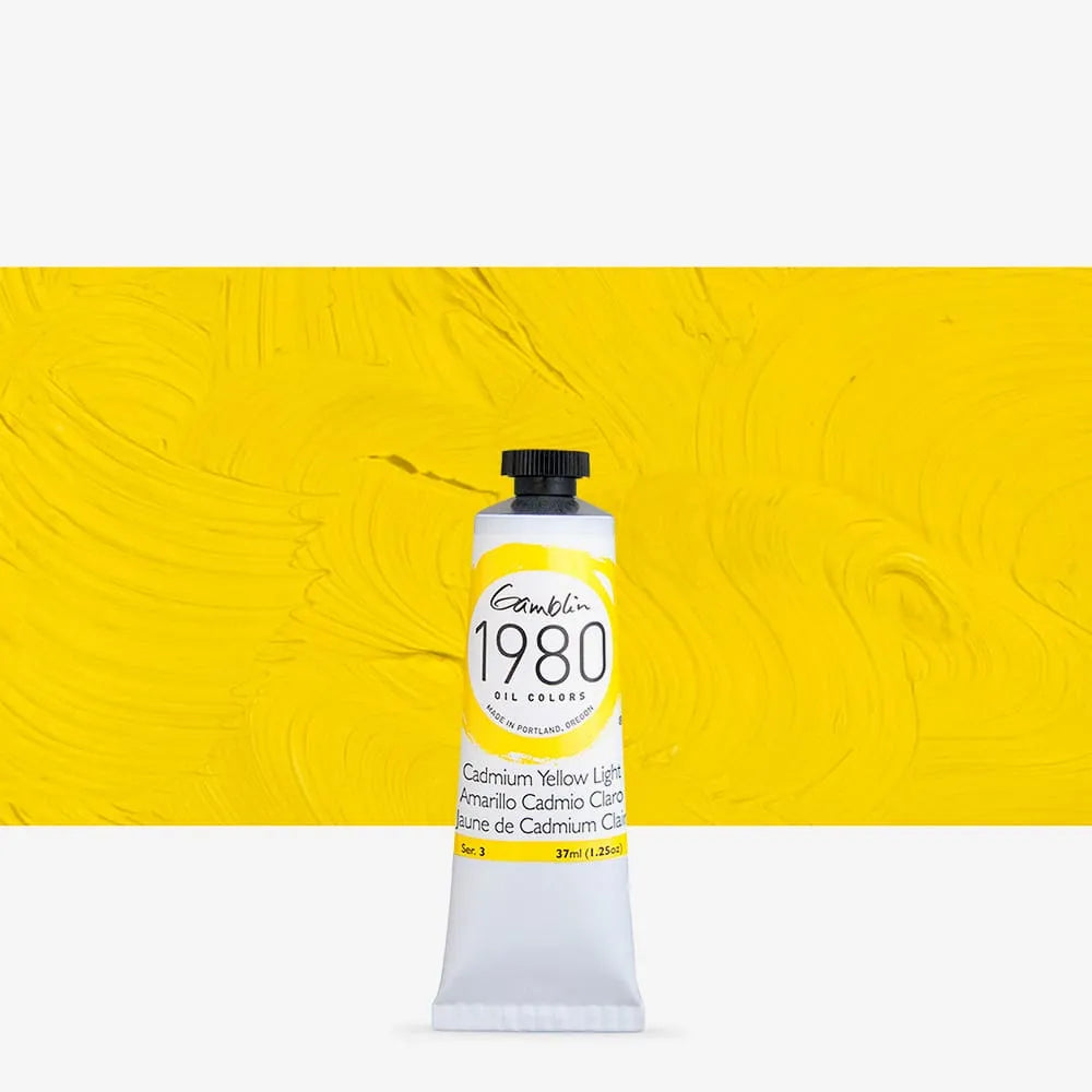 Pintura al oleo Gamblin 1980 Cadmium Yellow Light 37ml