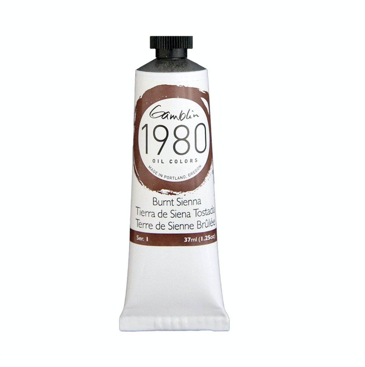 Pintura al oleo Gamblin 1980 Burnt Sienna 37ml