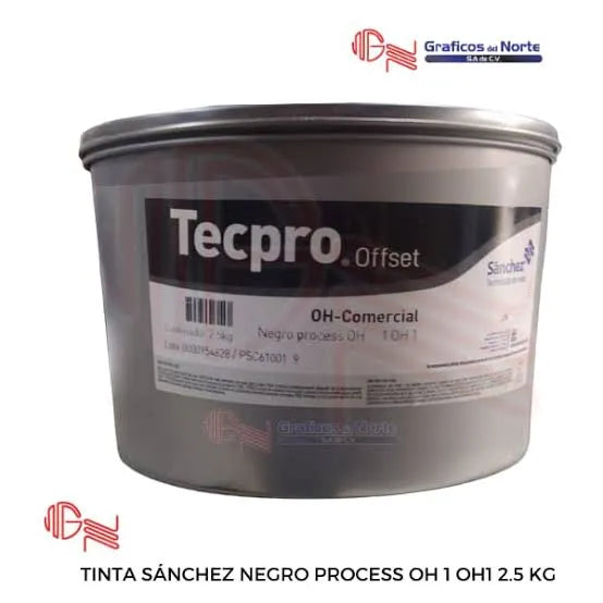 TINTA SANCHEZ OFFSET NEGRO 1OFF341 -1 DIARIO 1KG 039802