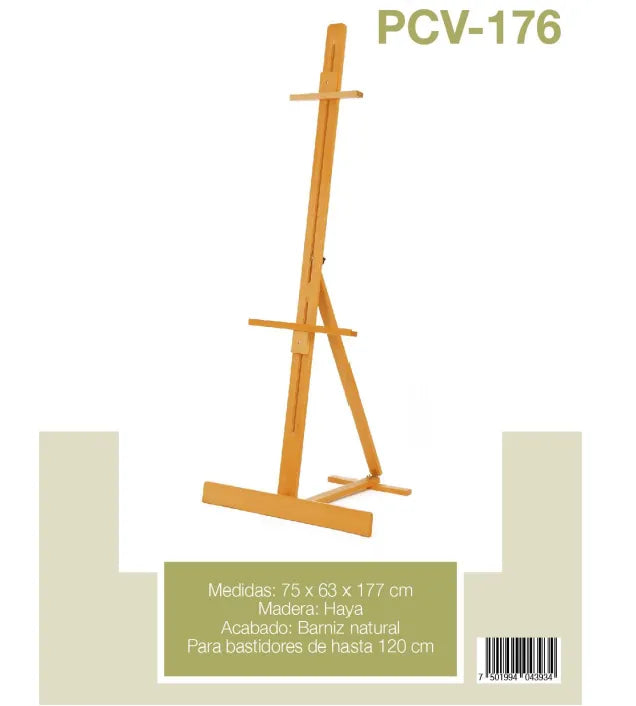 CABALLETE PINTO DE PISO TIPO VARA MADERA HAYA 75 X 63 x 177cm PCV-176 387476