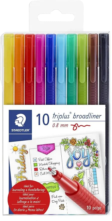 ROTULADORES STAEDTLER TRIPLUS BROADLINER 0.8 MM C10 952026