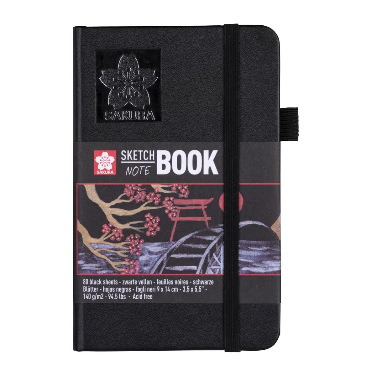 BLOCK SAKURA SKETCH NOTE NEGRO RETRATO 80HJS 9X14CM 140GR 24502
