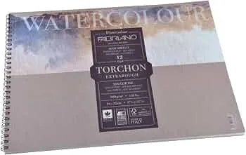 BLOCK FABRIANO WATERCOLOUR TORCHON 20H 18X24CM G300 558924