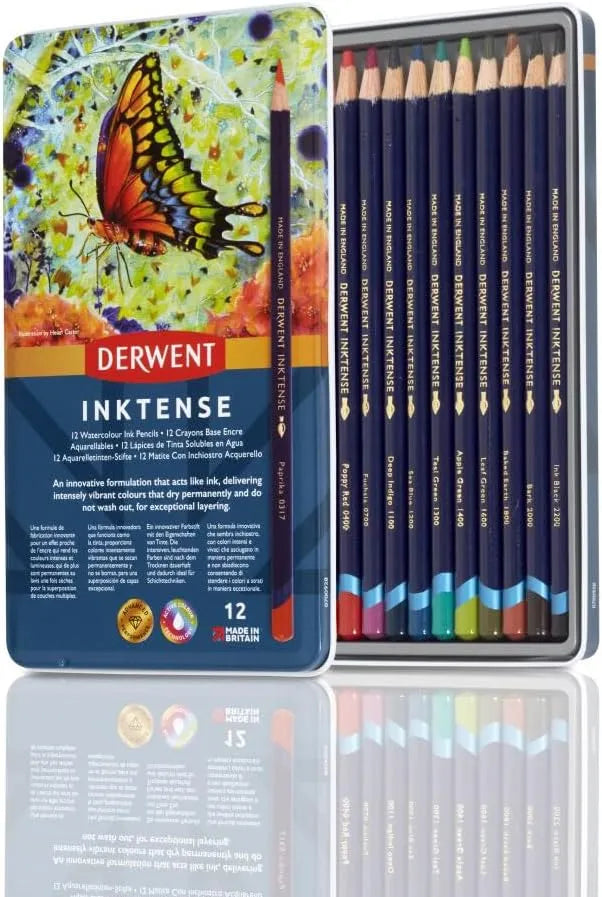 LAPICES DE COLOR DERWENT INKTENSE #0700928 CAJA MET. C12 21367