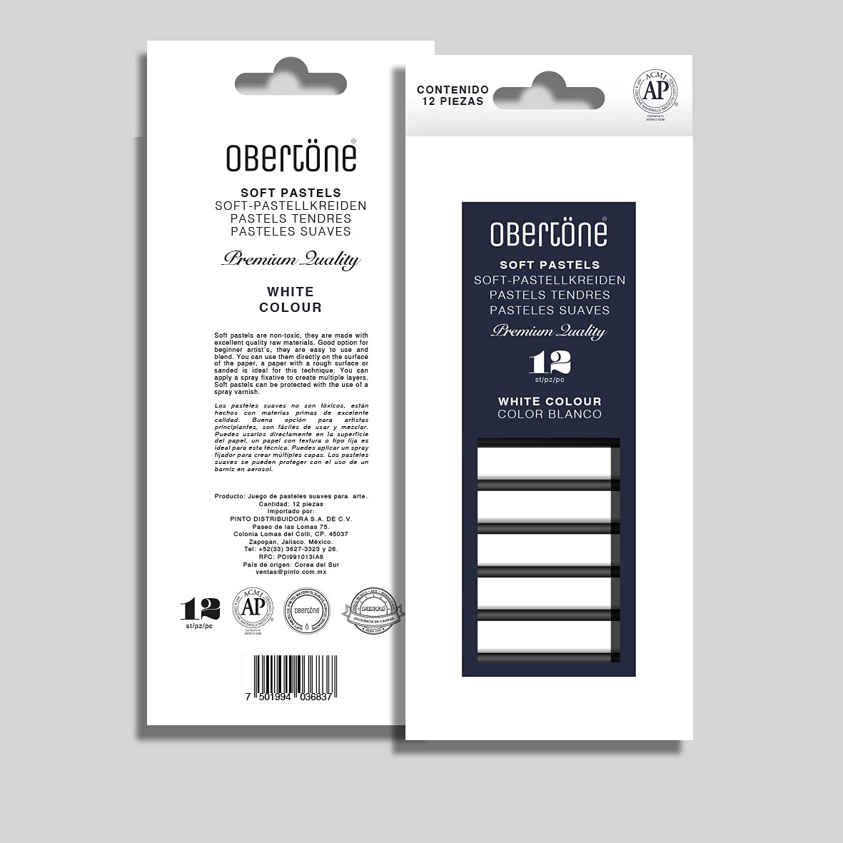 PASTEL SUAVE OBERTONE WHITE COLOR SET 12 PREMIUM QUALITY 972701