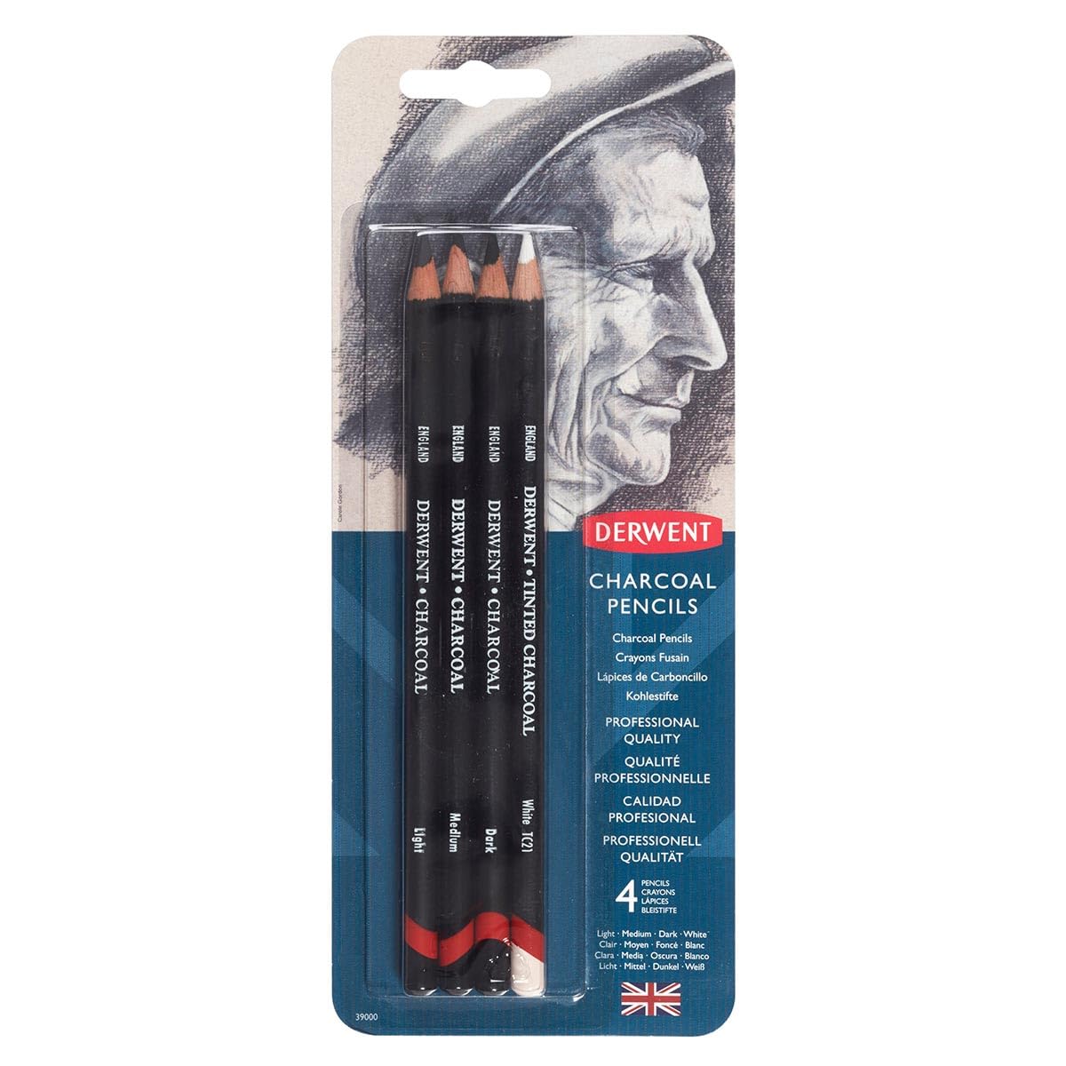 LAPICES DE CARBON DERWENT C4 BL CHARCOAL # 39000 22735