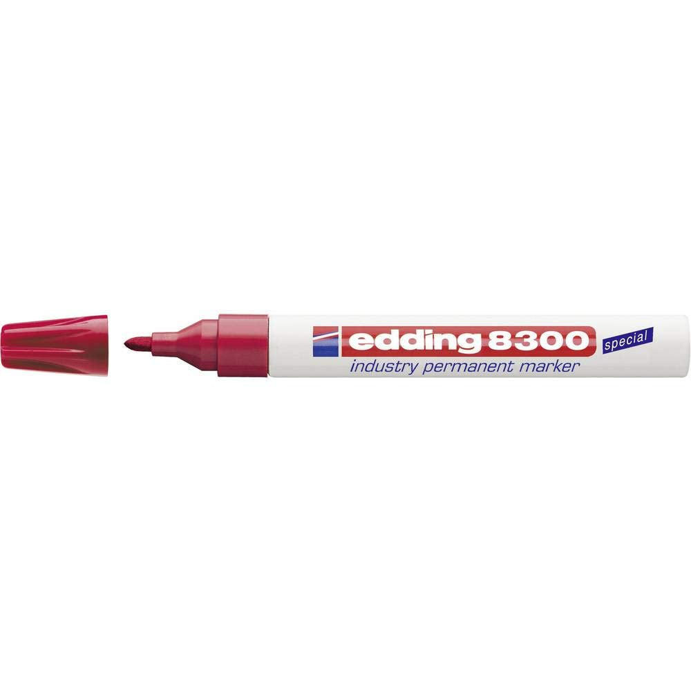 MARCADOR EDDING PERM. INDUSTRIAL ALUMINIO P.CONICA 1.5-3MM ROJO 61-E-8300-02