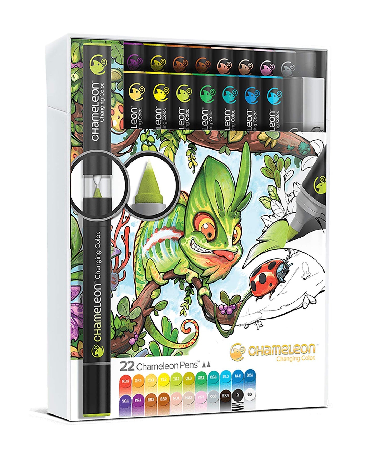ROTULADORES CHAMELEON DOBLE PUNTA CHAMELEON SET C 22 COLORES ECHCT2201