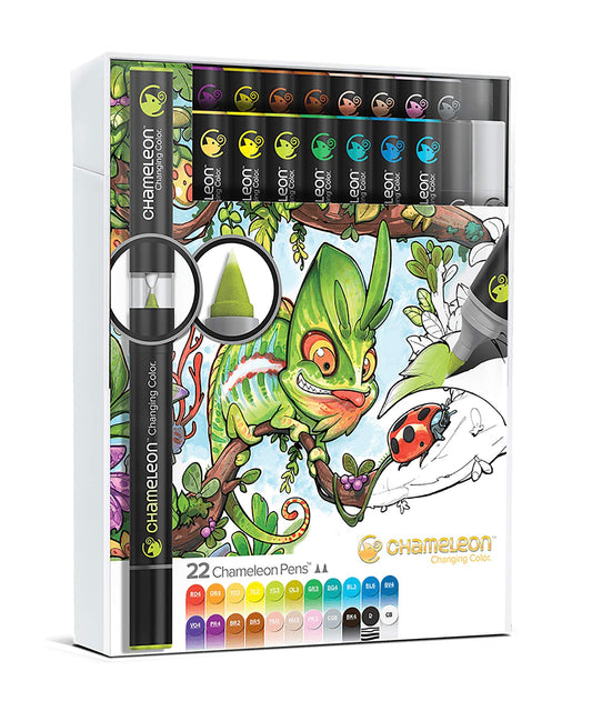 ROTULADORES CHAMELEON DOBLE PUNTA CHAMELEON SET C 22 COLORES ECHCT2201