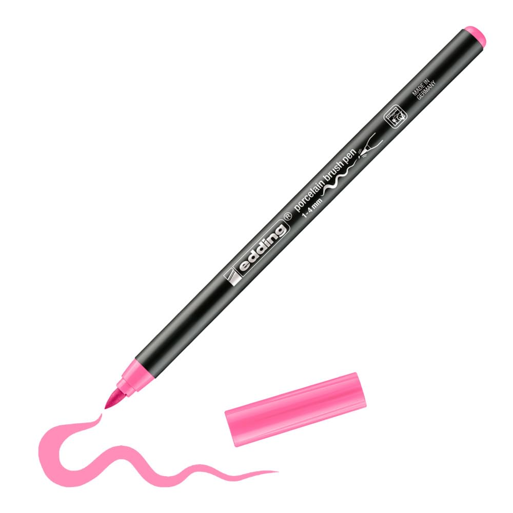 ROTULADOR EDDING CERÁMICA Y PORCELANA P. PINCEL FLEXIBLE 1-4MM ROSA 61-E-4200-09