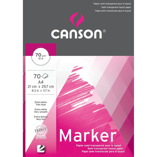 BLOCK CANSON MARKER LAYOUT A4  29.7X42 70HJ 70G 61966