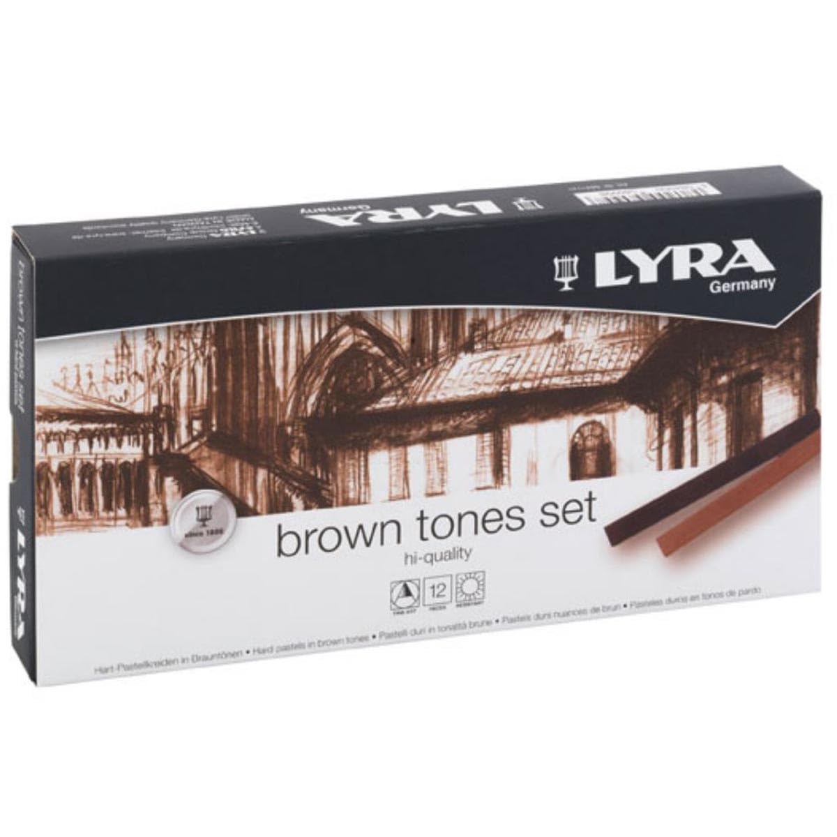 PASTEL SUAVE LYRA TONOS TIERRA C12 BARRAS 52772