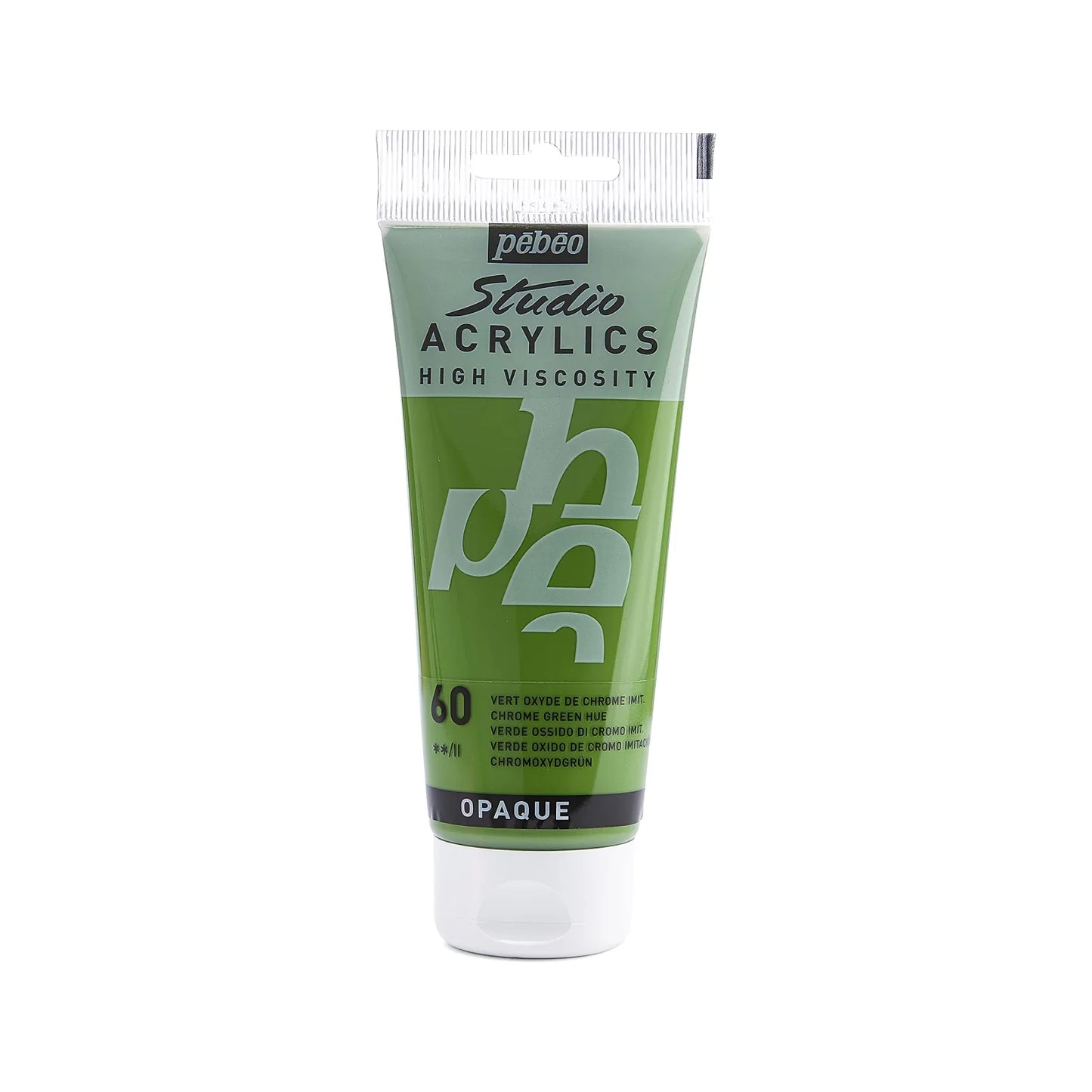 PINTURA ACRILICA PEBEO STUDIO ACRYLICS 100 ML 060 VERDE ÓXIDO DE CROMO IMIT. 111060