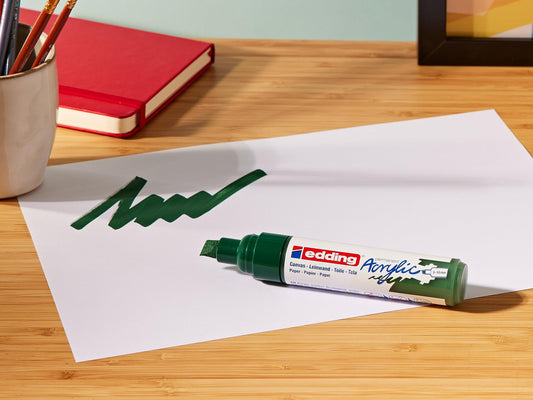 MARCADOR EDDING ACRYLIC 5-10mm VERDE 61-E-5000-904