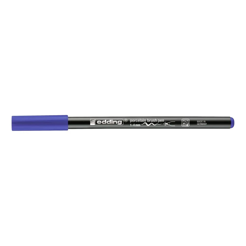 ROTULADOR EDDING CERÁMICA Y PORCELANA P. PINCEL FLEXIBLE 1-4MM AZUL 61-E-4200-03