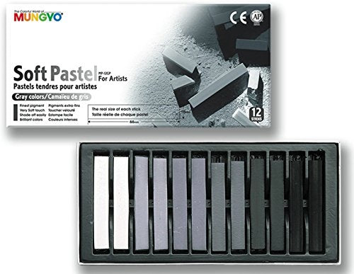 PASTEL SUAVE MUNGYO MP 12G GRAYTONES 730114
