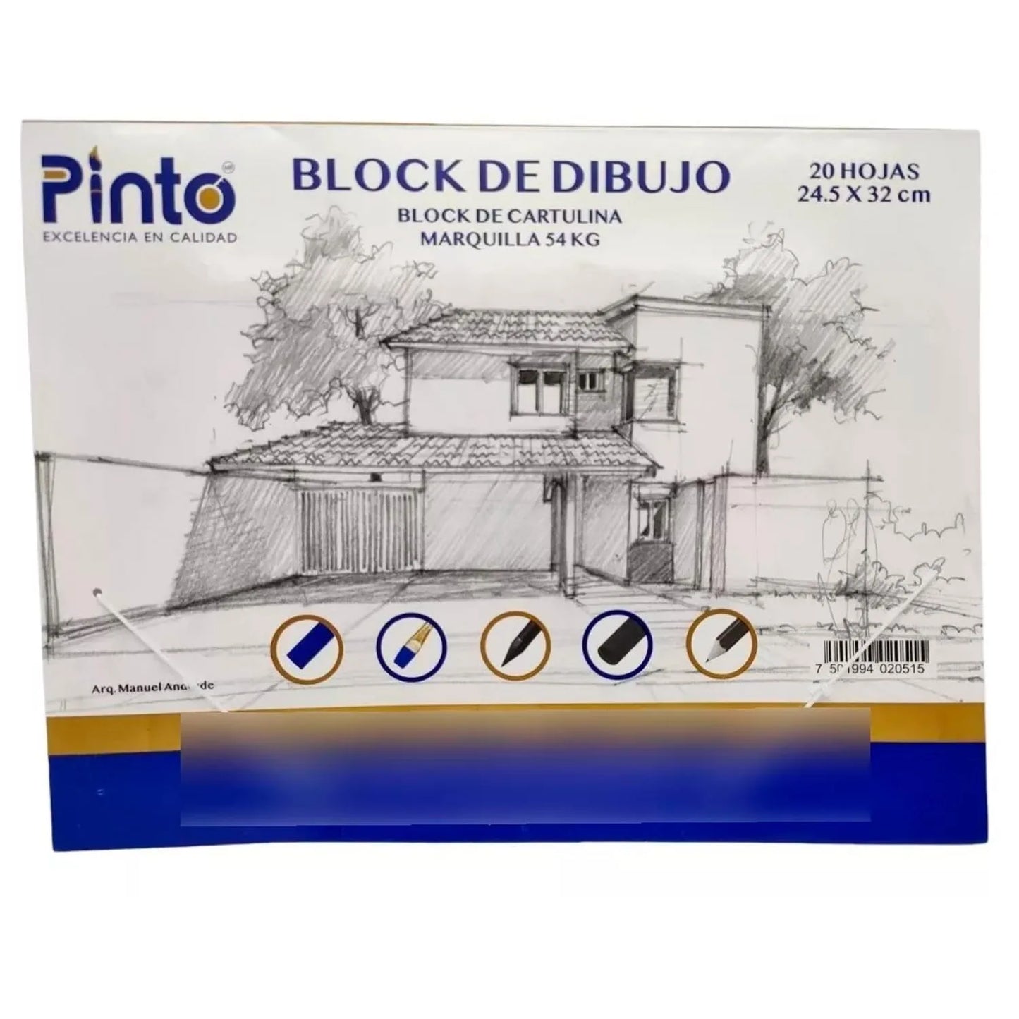 BLOCK PINTO MARQUILLA 24.5x32cms. 54KG 20 HOJAS C/L 300003