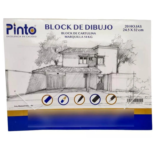BLOCK PINTO MARQUILLA 24.5x32cms. 54KG 20 HOJAS C/L 300003