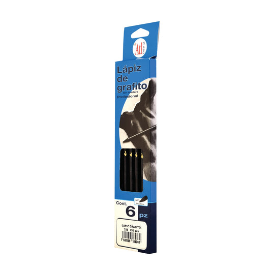 LAPIZ GRAFITO ATL SIN MADERA X6 2B 19624