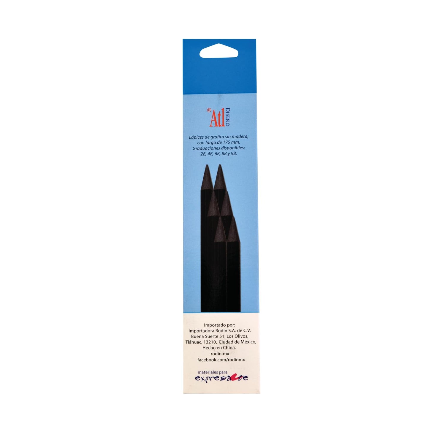 LAPIZ GRAFITO ATL SIN MADERA X6 2B 19624