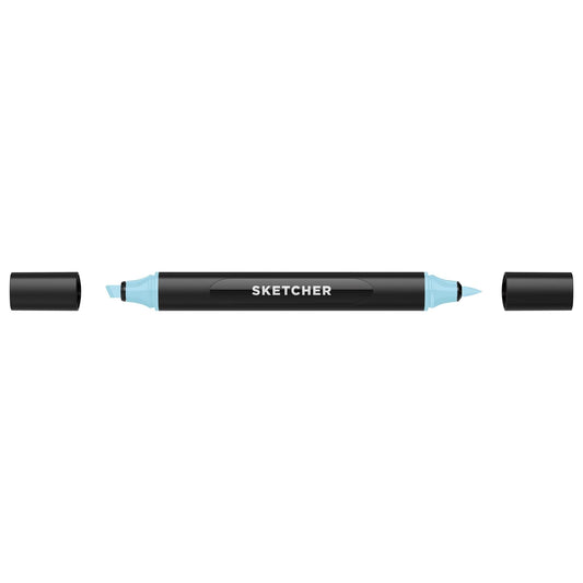 MARCADOR MOLOTOW SKETCHER P. BRUSH-CINCEL AZUL CRISTAL 29064