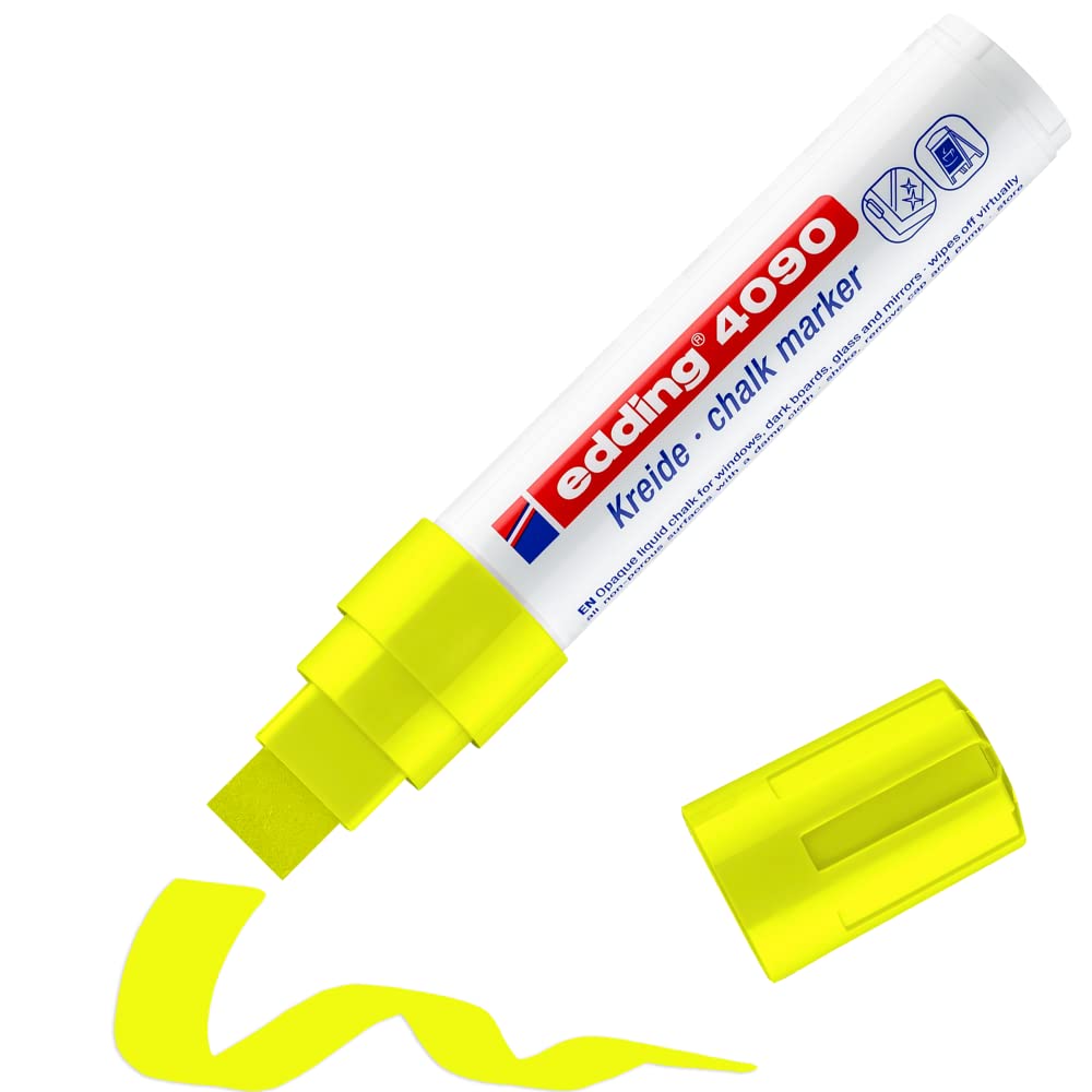 MARCADOR EDDING TIZA P/CRISTAL 4-15mm AMARILLO NEO 61-E-4090-65