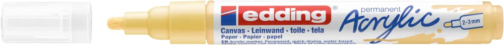 MARCADOR EDDING ACRYLIC 2-3mm AMARILLO PASTEL 61-E-5100-915