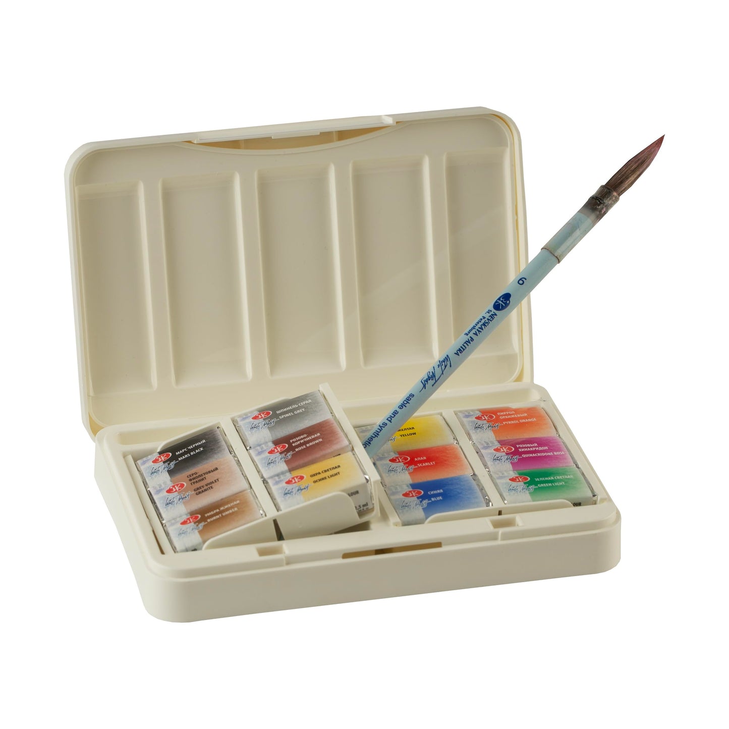 ACUARELAS WHITE NIGHTS EDIC. ANIMALISTICS 12 PASTILLAS EN ESTUCHE PLÁSTICO 350006