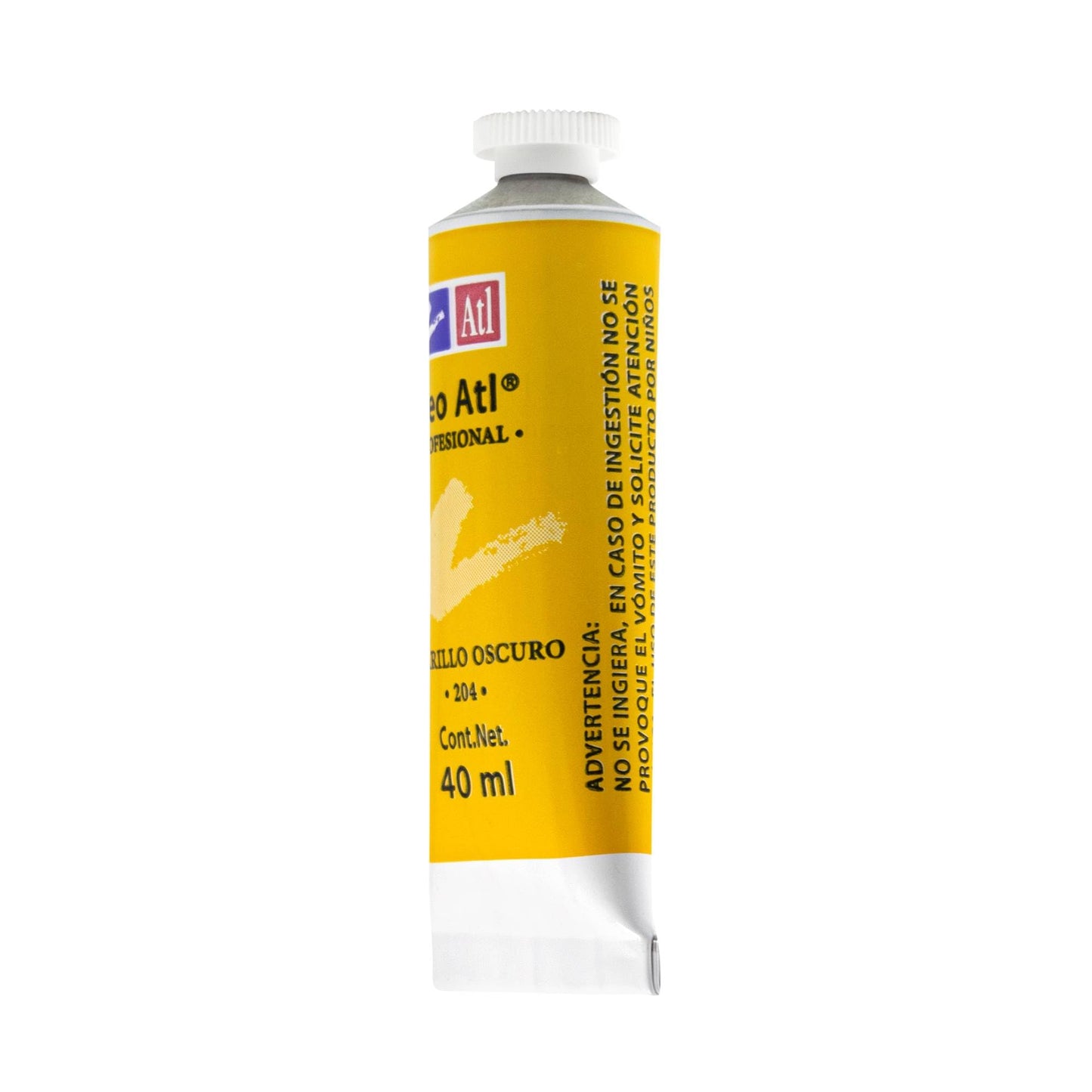 PINTURA AL OLEO ATL T-14 40ML AMARILLO OBSCURO NO 204 11468