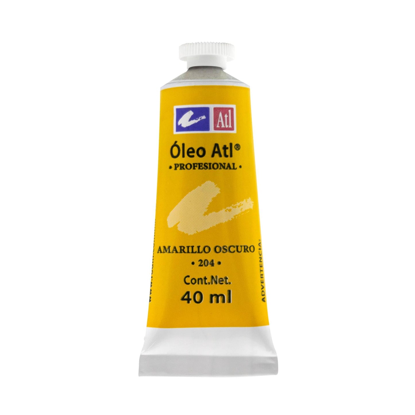 PINTURA AL OLEO ATL T-14 40ML AMARILLO OBSCURO NO 204 11468