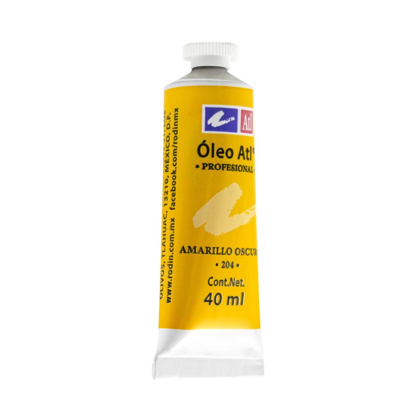 PINTURA AL OLEO ATL T-14 40ML AMARILLO OBSCURO NO 204 11468