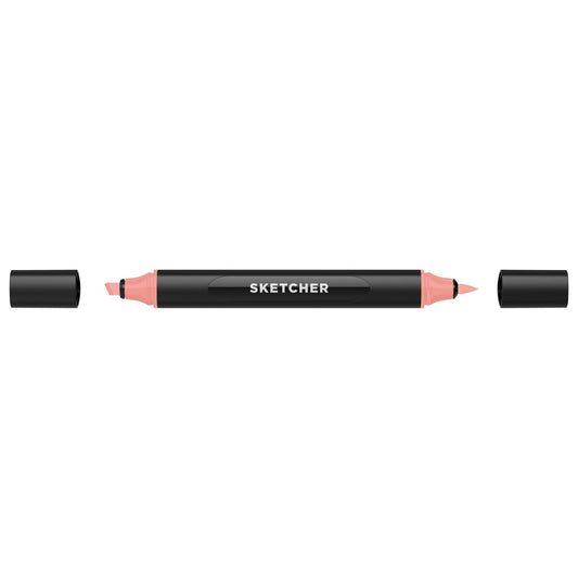 MARCADOR MOLOTOW SKETCHER P. BRUSH-CINCEL ROJO CORAL MEDIO 29034