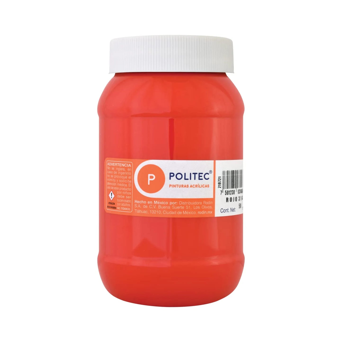 PINTURA POLITEC L-300 500ML 314 ROJO 14186