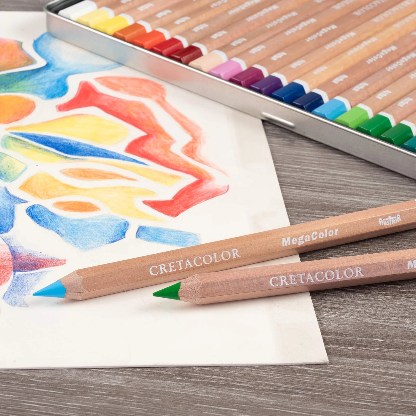 LAPICES DE COLOR CRETACOLOR MEGACOLOR EST. MET. C 12 ECC029012
